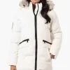 Canada Weather Gear 3/4 Length Puffer Parka Jacket - White