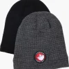 Canada Weather Gear 2 Pack Plush Lined Beanie Hat - Grey