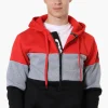 Canada Weather Gear 1/2 Zip Colour Block Hoodie - Red