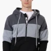 Canada Weather Gear 1/2 Zip Colour Block Hoodie - Grey
