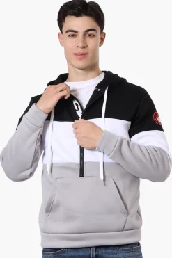 Canada Weather Gear 1/2 Zip Colour Block Hoodie - Black