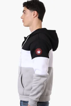 Canada Weather Gear 1/2 Zip Colour Block Hoodie - Black