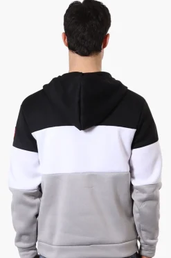 Canada Weather Gear 1/2 Zip Colour Block Hoodie - Black