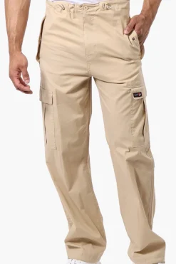 Canada Weather Gear Adventure Bound Drawstring Cargo Pants - Cream