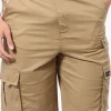 Canada Weather Gear Adventure Bound Belted Cargo Pocket Shorts - Beige
