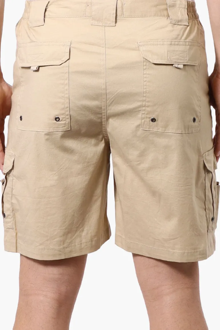 Canada Weather Gear Adventure Bound Cargo Pocket Shorts - Beige
