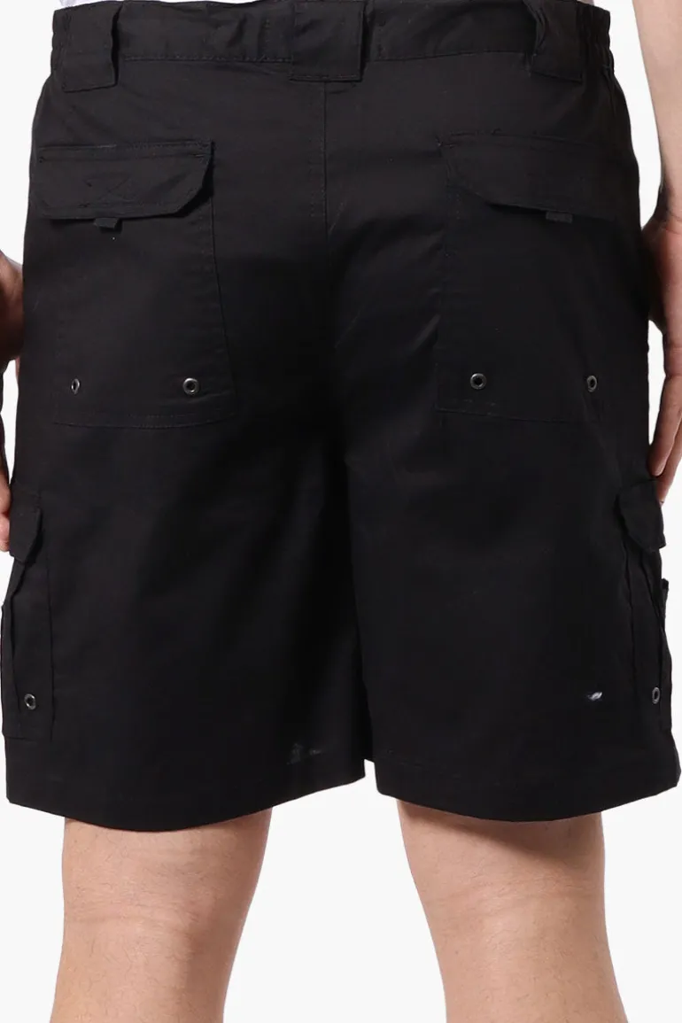 Canada Weather Gear Adventure Bound Cargo Pocket Shorts - Black