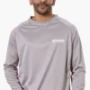 Canada Weather Gear Athletic Chest Logo Long Sleeve Top - Grey