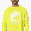 Canada Weather Gear Athletic Chest Logo Long Sleeve Top - Yellow