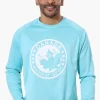 Canada Weather Gear Athletic Chest Logo Long Sleeve Top - Aqua