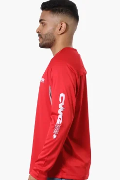 Canada Weather Gear Athletic Chest Logo Long Sleeve Top - Red