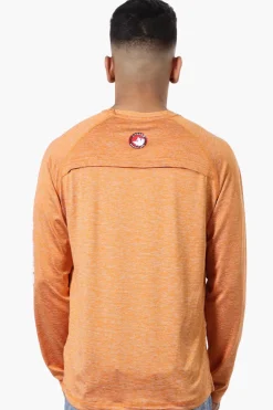 Canada Weather Gear Athletic Logo Sleeve Long Sleeve Top - Orange