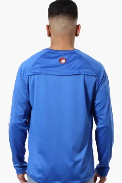 Canada Weather Gear Athletic Chest Logo Long Sleeve Top - Blue