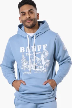 Canada Weather Gear Banff Print Hoodie - Blue