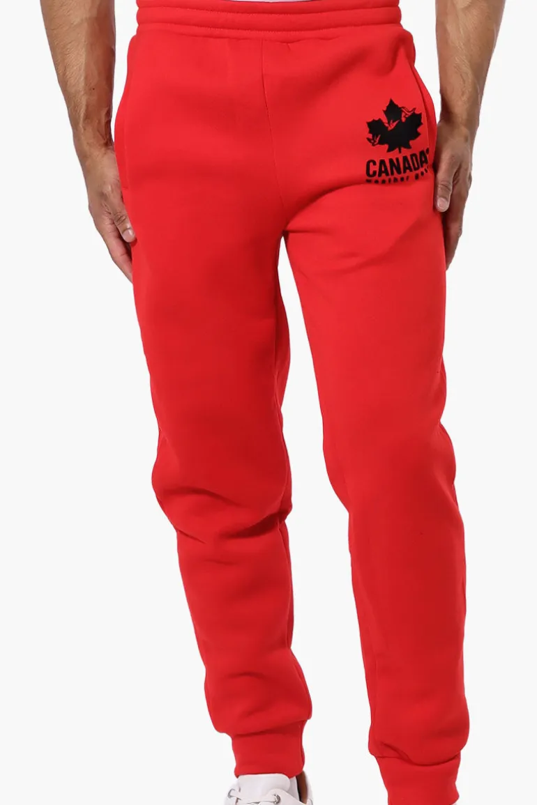 Canada Weather Gear Basic Solid Joggers - Red