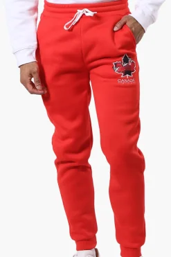 Canada Weather Gear Basic Tie Waist Joggers - Red
