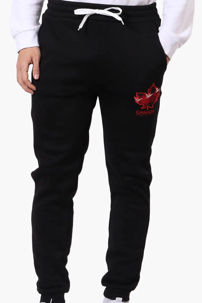 Canada Weather Gear Basic Tie Waist Joggers - Black