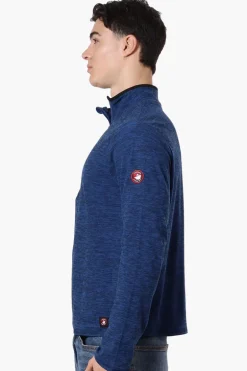 Canada Weather Gear Basic 1/4 Zip Long Sleeve Top - Navy