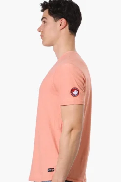 Canada Weather Gear Basic Henley Tee - Pink