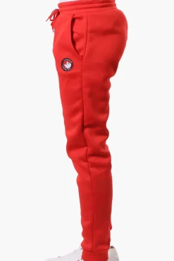 Canada Weather Gear Basic Tie Waist Joggers - Red