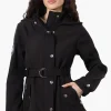 Canada Weather Gear Belted Soft Shell Lightweight Jacket - Black