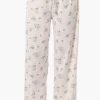 Canada Weather Gear Cats & Dogs Pattern Wide Leg Pajama Pants - White