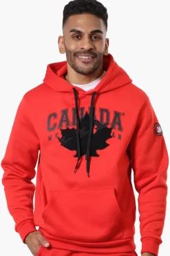 Canada Weather Gear Chest Logo Hoodie - Red