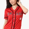 Canada Weather Gear Chest Logo Baseball Tee - Red