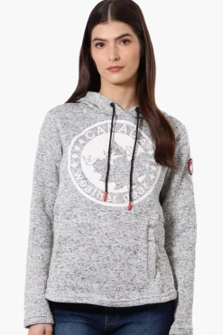 Canada Weather Gear Chest Logo Fleece Hoodie - Grey