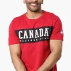 Canada Weather Gear Chest Logo Print Tee - Red