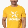 Canada Weather Gear Chest Logo Print Tee - Yellow