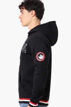 Canada Weather Gear Chest Logo Zip Up Hoodie - Black