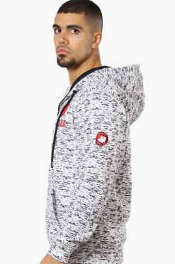 Canada Weather Gear Chest Logo Zip Up Hoodie - White