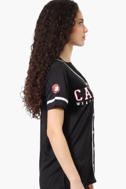Canada Weather Gear Chest Logo Baseball Tee - Black