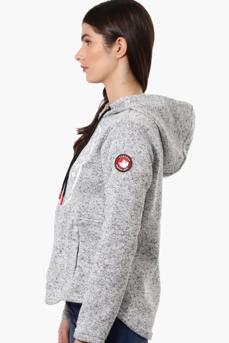 Canada Weather Gear Chest Logo Fleece Hoodie - Grey