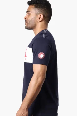 Canada Weather Gear Chest Logo Print Tee - Navy