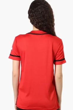 Canada Weather Gear Chest Logo Baseball Tee - Red