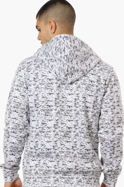 Canada Weather Gear Chest Logo Zip Up Hoodie - White