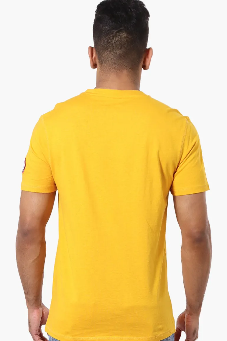 Canada Weather Gear Chest Logo Print Tee - Yellow