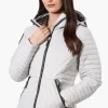 Canada Weather Gear Chevron Quilted Lightweight Jacket - Stone