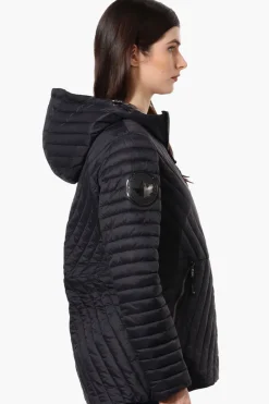 Canada Weather Gear Chevron Quilted Lightweight Jacket - Black