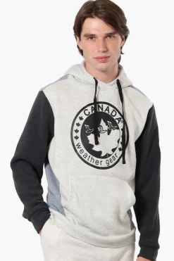 Canada Weather Gear Colour Block Hoodie - Stone