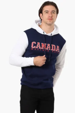 Canada Weather Gear Colour Block Hoodie - Navy