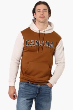 Canada Weather Gear Colour Block Hoodie - Brown