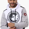 Canada Weather Gear Colour Block Chest Logo Hoodie - White