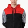 Canada Weather Gear Colour Block Sleeve Detail Hoodie - Red