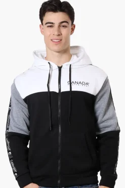 Canada Weather Gear Colour Block Sleeve Detail Hoodie - White