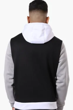 Canada Weather Gear Colour Block Chest Logo Hoodie - White