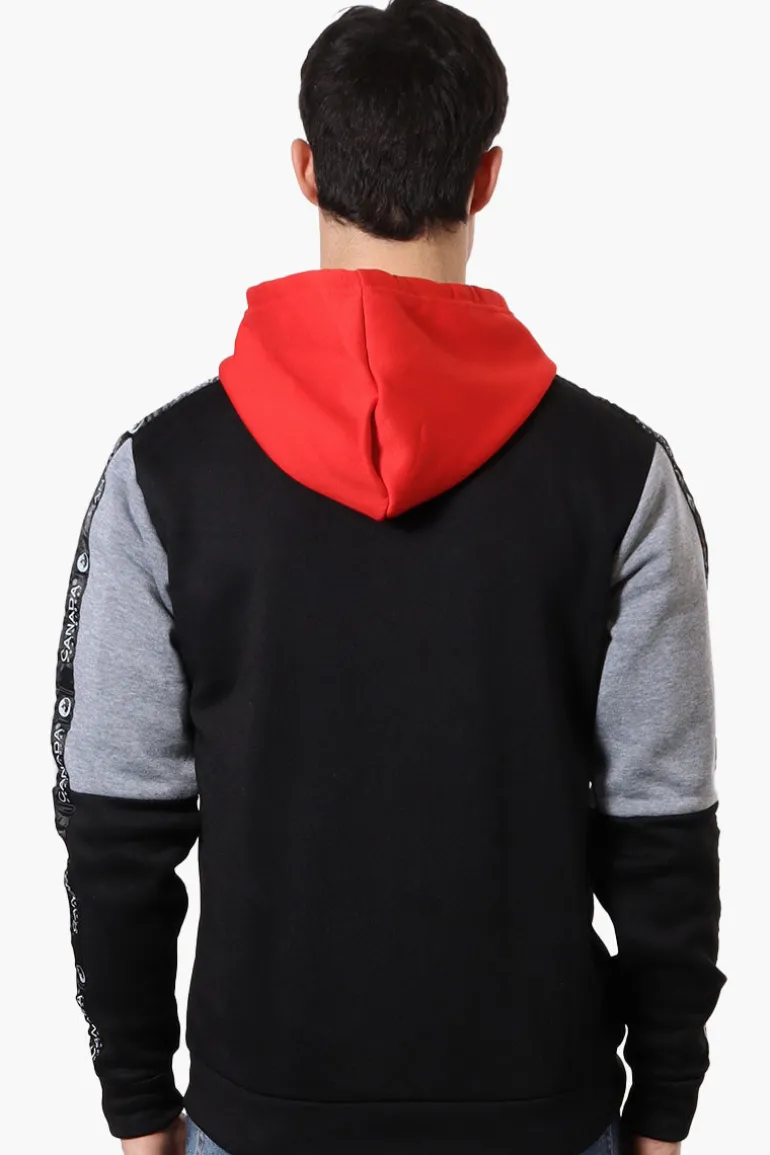 Canada Weather Gear Colour Block Sleeve Detail Hoodie - Red