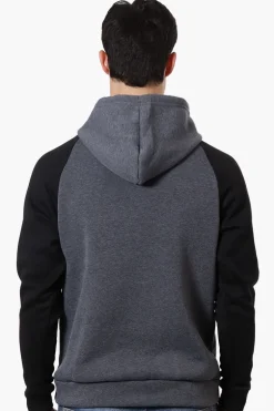 Canada Weather Gear Colour Block Chest Logo Hoodie - Black